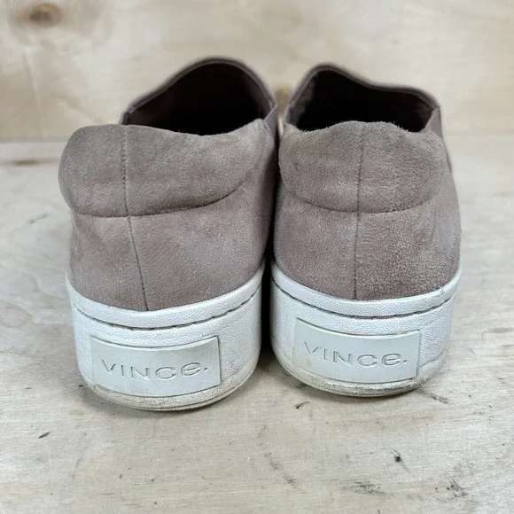 Vince Womens 6.5 Velour Velvet Slip On Athletic Sneaker Shoes Pink - Picture 3 of 7